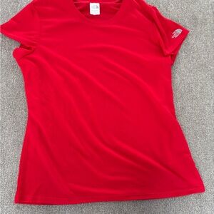 The North Face Women's Vibrant Red Short Sleeve Tee